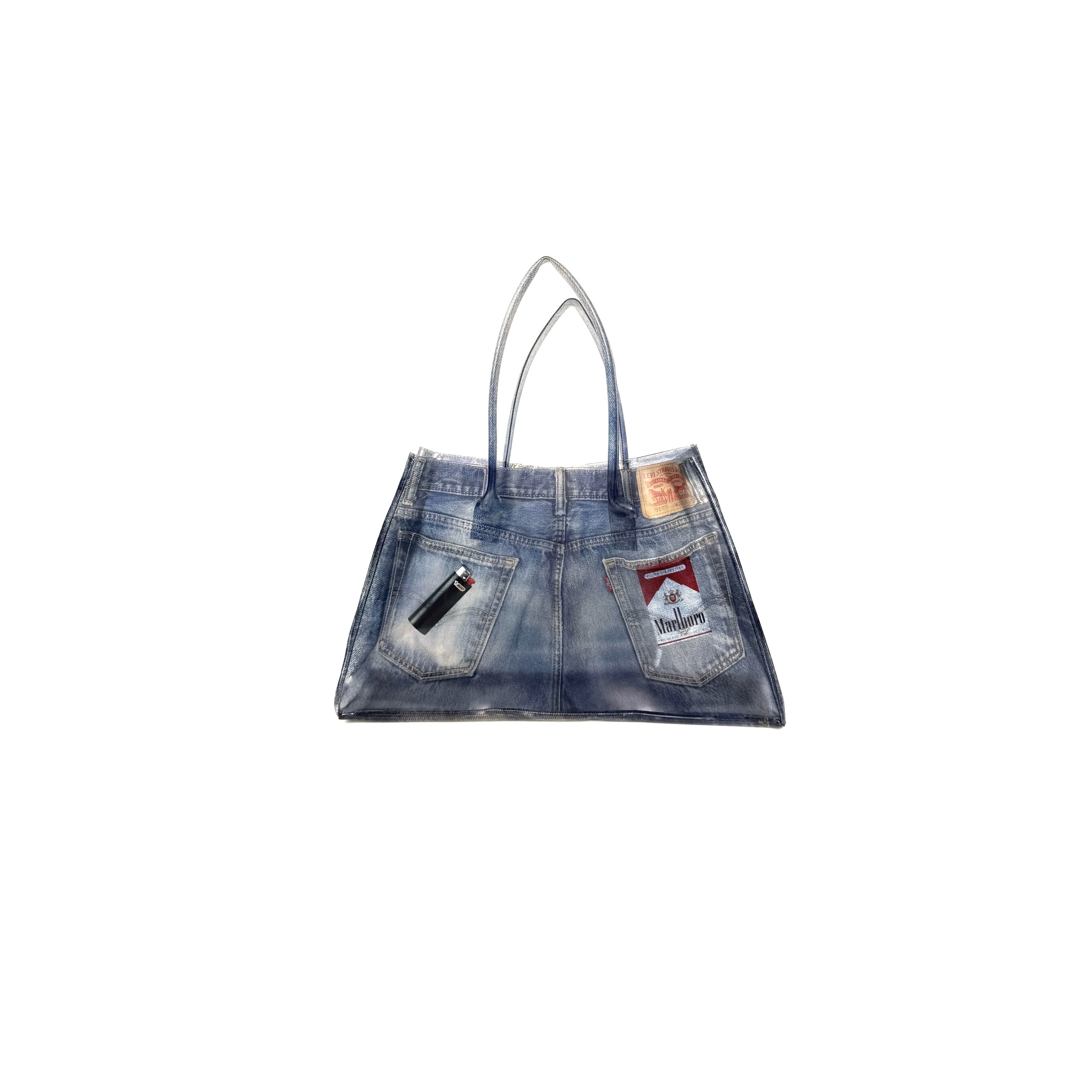 Clear Denim Bag